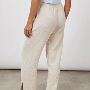 NEW RAILS Leon Wide Leg Pant Flax Size: Large